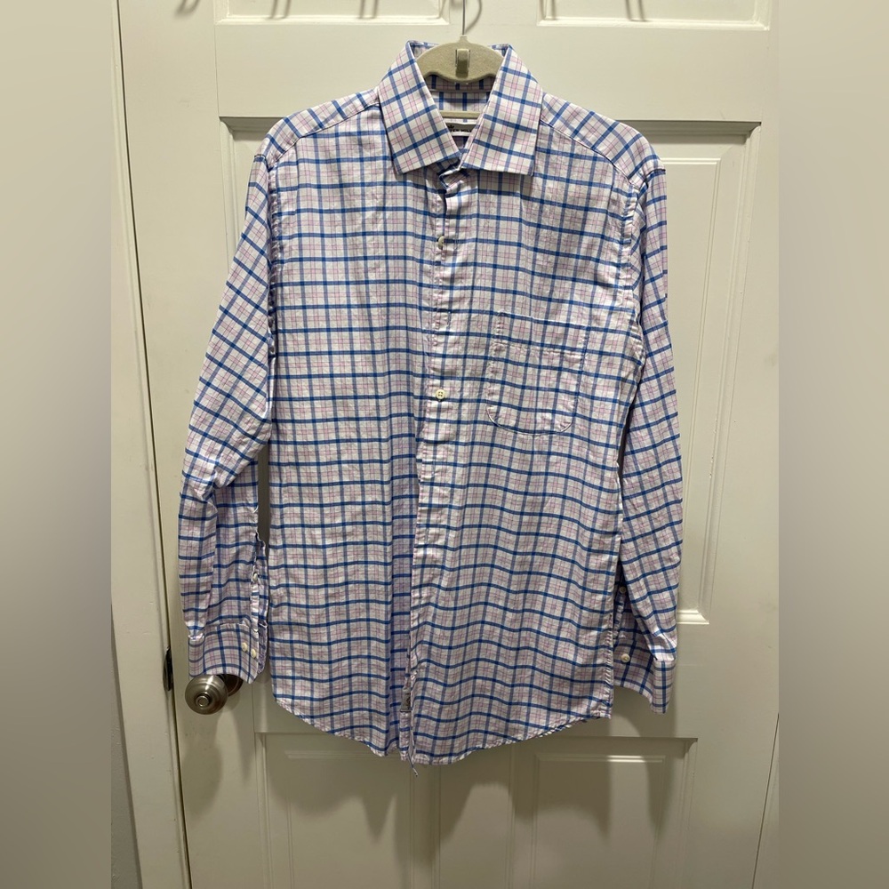 Peter Millar Long Sleeve Button Down - Size Medium